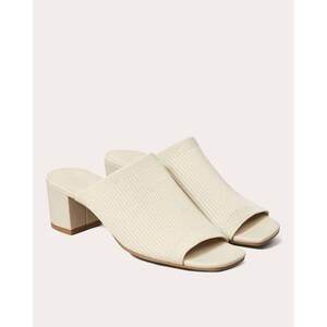 NEW EVERLANE women's glove reknit mule shoes in bone